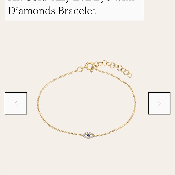 Repair needed Zoe Lev 14k yellow gold dainty bracelet with diamonds - Picture 3 of 4